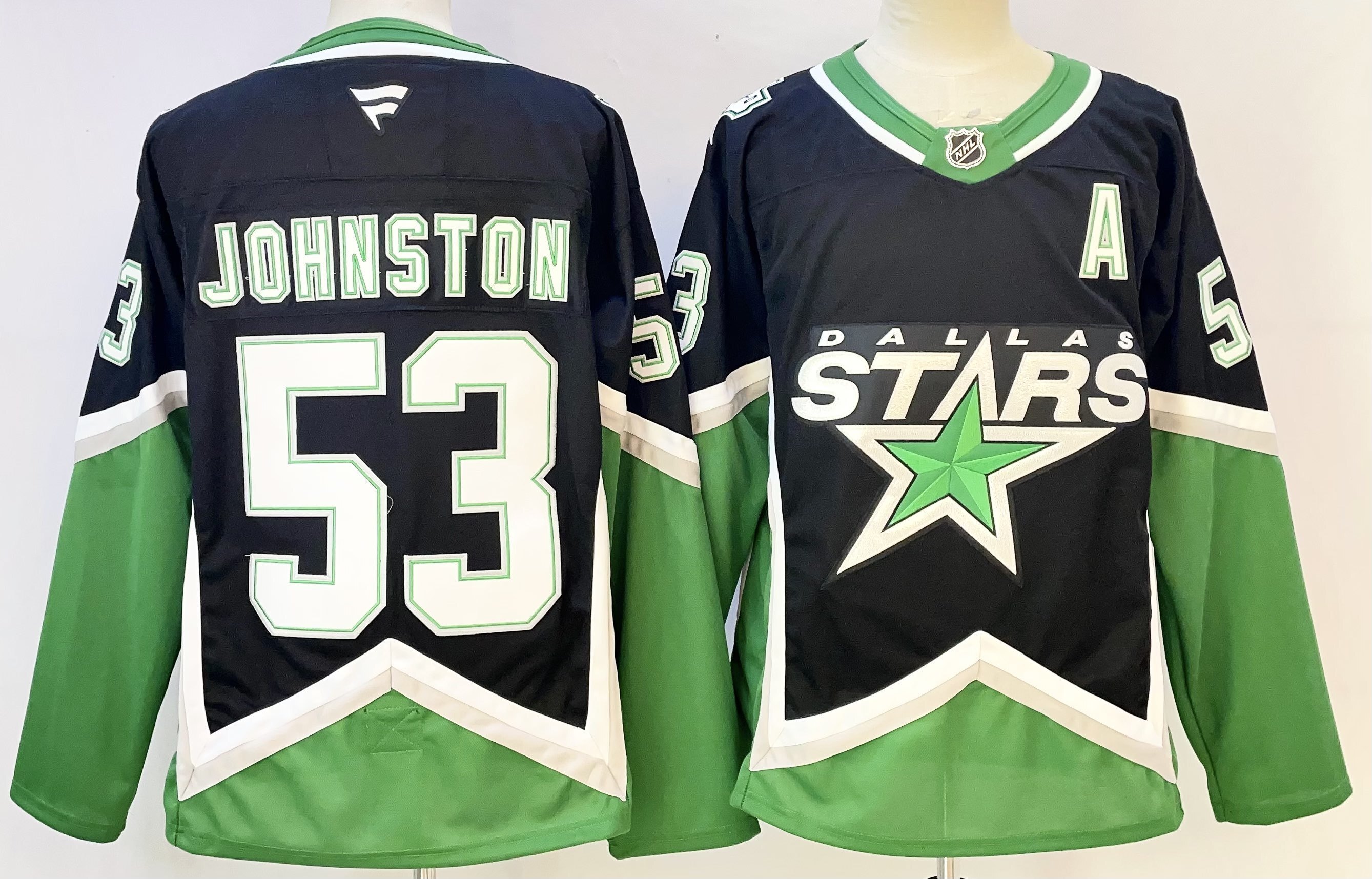 Men 2026 Dallas Stars #53 Johnston black NHL Jersey->dallas stars->NHL Jersey